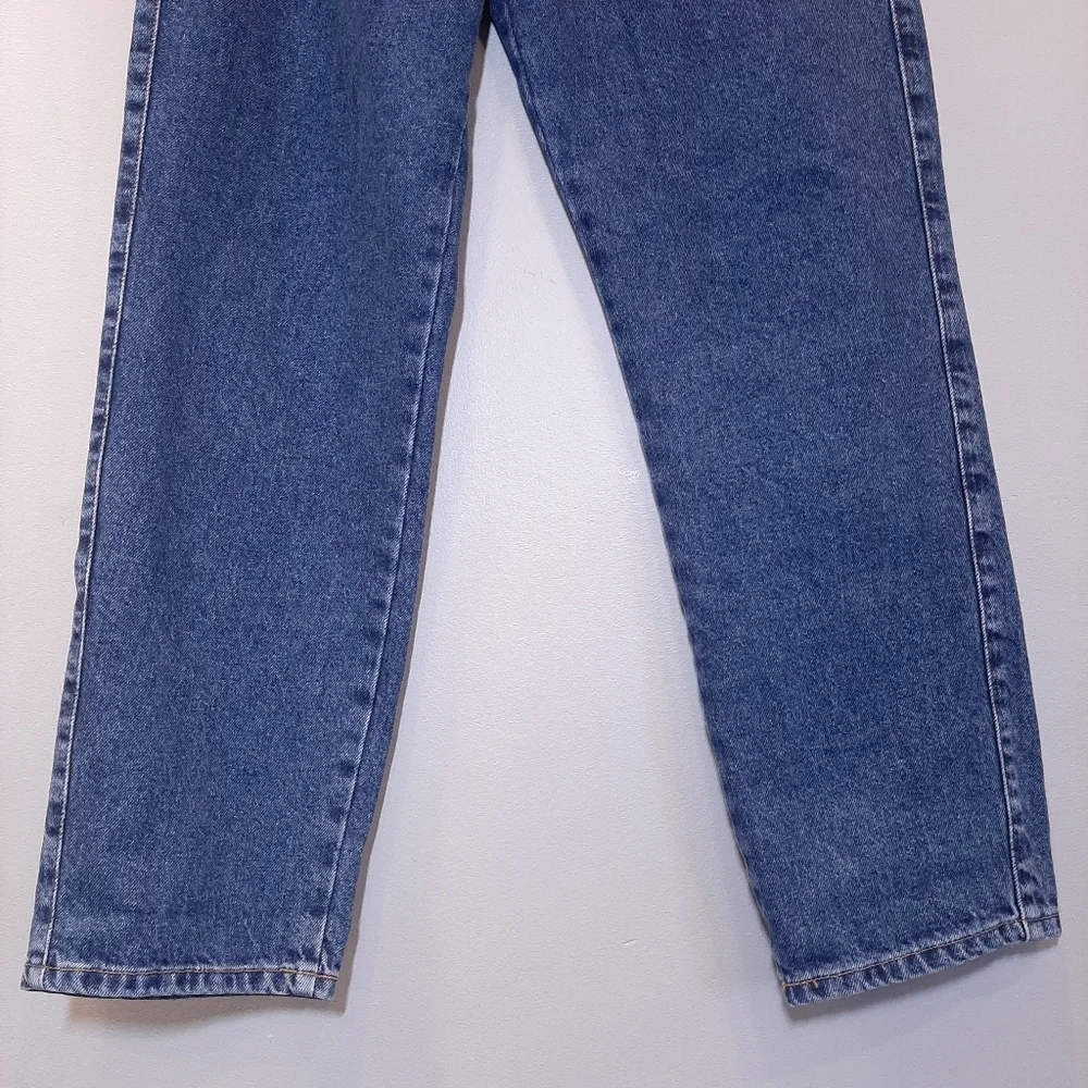 ZARA High Waist Mom Jeans Pleated 80s Style Tapered Leg Cropped Ankle Denim